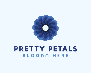 Blue Flower Garden logo design