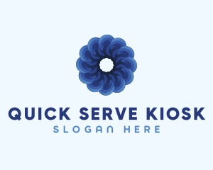 Blue Flower Garden logo design