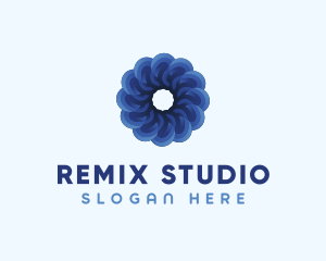 Blue Flower Garden logo design