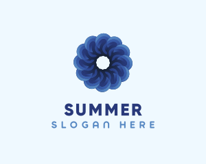 Blue Flower Garden logo design