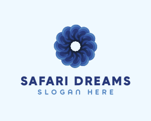 Blue Flower Garden logo design