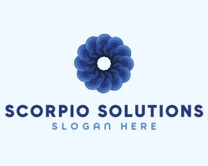 Blue Flower Garden logo design