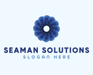 Blue Flower Garden logo design