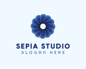 Blue Flower Garden logo design