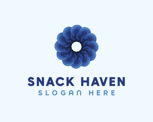 Blue Flower Garden logo design