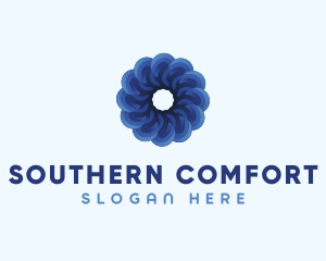 Blue Flower Garden logo design