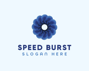 Blue Flower Garden logo design