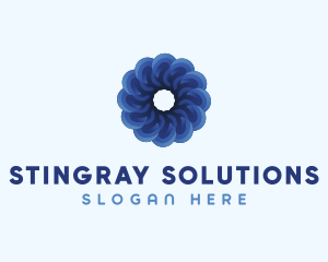 Blue Flower Garden logo design