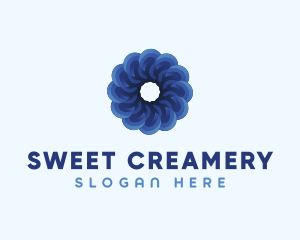 Blue Flower Garden logo design