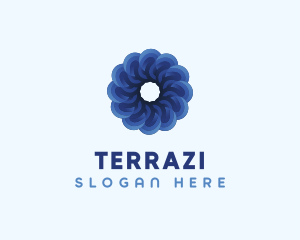 Blue Flower Garden logo design