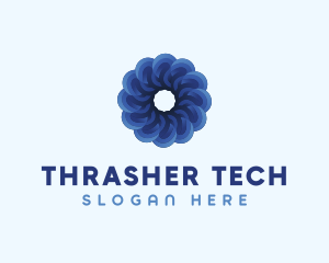 Blue Flower Garden logo design