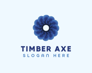 Blue Flower Garden logo design