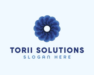 Blue Flower Garden logo design