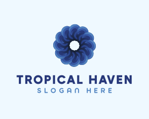 Blue Flower Garden logo design