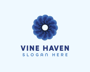 Blue Flower Garden logo design