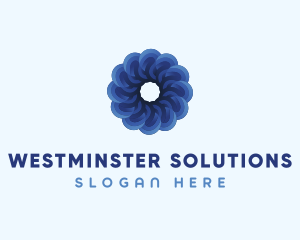 Blue Flower Garden logo design