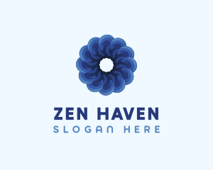 Blue Flower Garden logo design