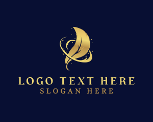 Fountain Pen - Feather Quill Magic logo design