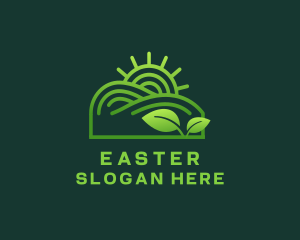 Organic Nature Landscape Logo