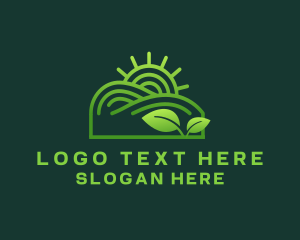 Organic Nature Landscape Logo