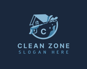 Cleaning Pressure Washing logo design