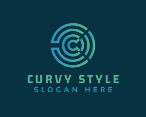 Curvy - Business Letter C logo design