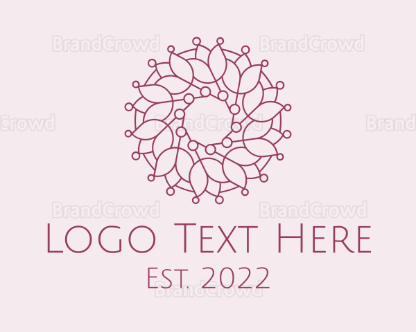 Flower Pattern Wellness Logo