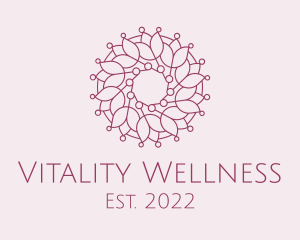 Flower Pattern Wellness  logo design