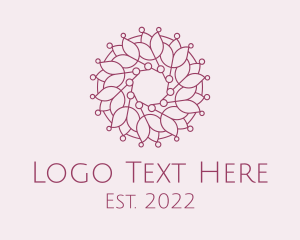 Makeup Artist - Flower Pattern Wellness logo design