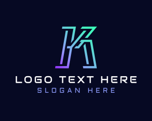 Multimedia - Multimedia Startup Letter K logo design