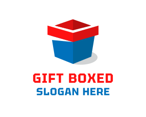 Open Box Package logo design