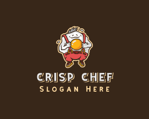 Fried Egg Smiling logo design