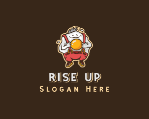 Fried Egg Smiling logo design