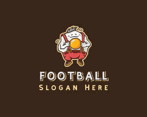 Mascot - Fried Egg Farmer logo design