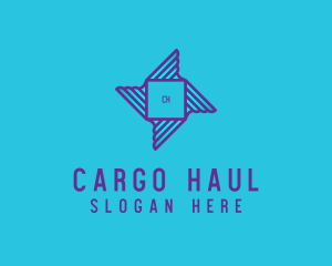 Logistics Wing Cargo Courier logo design