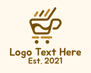 Cafeteria - Coffee Push Cart logo design