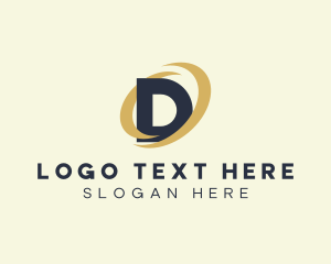Trading - Firm Orbit Letter D logo design