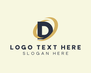 Shop - Firm Orbit Letter D logo design