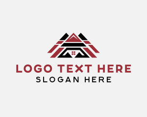 Contractor - House Residential Roof logo design