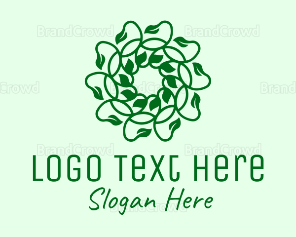 Green Natural Vines Logo