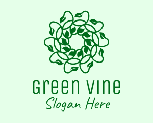 Green Natural Vines logo design