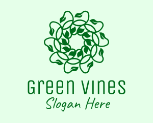 Vines - Green Natural Vines logo design