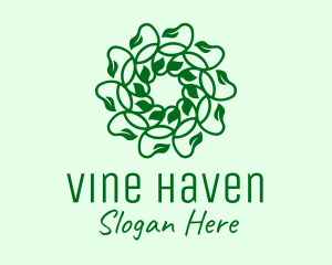 Green Natural Vines logo design