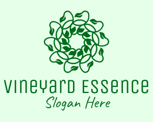 Green Natural Vines logo design