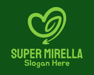 Green Vine Heart Logo