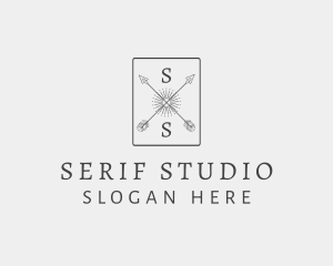 Serif - Bow Chic Arrows logo design