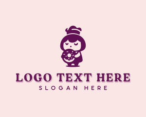 Donut Girl Bakery logo design