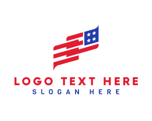 Country - American Flag Country logo design