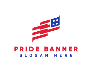 American Flag Country logo design