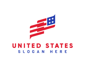 American Flag Country logo design